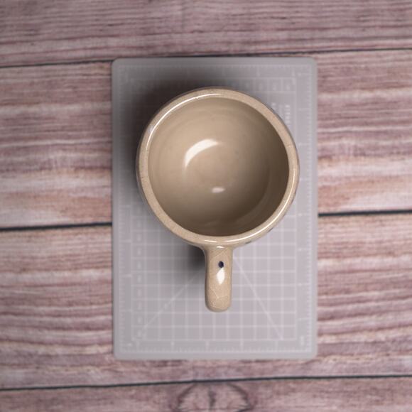 Set of 2 Hand-Thrown Pottery Coffee Mugs “Park 5” Design, Signed RS, Cottagecore - Picture 10 of 16